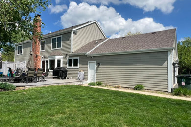 Monterey Taupe James Hardie Siding, Window and Door Project in Inverness, IL