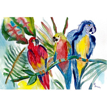 Parrot Family Door Mat 18x26