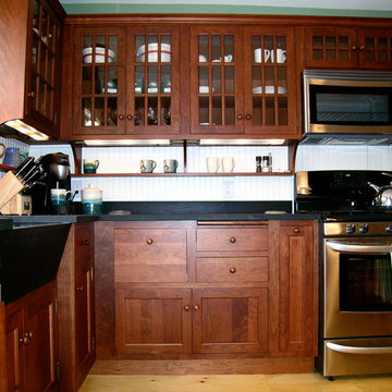 Cherry and Soapstone Kitchen