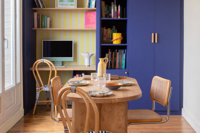 Idées déco pour une salle à manger contemporaine.
