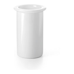 Saon 55003.09 Round Ceramic Toothbrush Holder - Toothbrush Holders