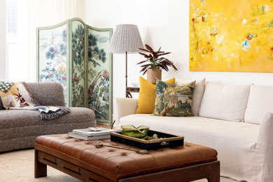 Inspiration for a living room remodel in Houston