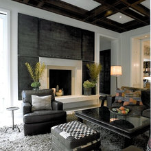 black and white living room from zillow digs