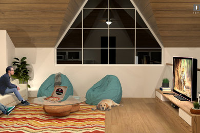 Inspiration for a contemporary home design remodel in Other