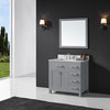 36" Single Bathroom Vanity Base, Taupe Gray