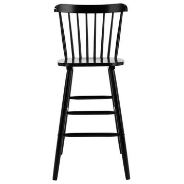 Galena Bar Stool Black Safavieh