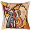 Music is my Life by Alfred Gockel Accent Pillow Cover Handmade Art Silk 18x18"