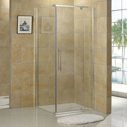 36" X 36" MIRANDA REVERSIBLE CORNER SHOWER ENCLOSURE - Shower Stalls And Kits