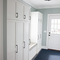 Madison, NJ &ndash; Transitional &ndash; White Entryway Cabinets - Storage Cabinets