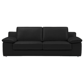 Alexandra Loveseat, Black, Adjustable Arm Rest Cushions