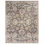 Nourison - Nourison Juniper 7'10" x 9'10" Charcoal Multi Vintage Indoor Area Rug - Bring a bouquet of beauty into your home with this delightful Juniper area rug filled with an all-over design of blossoms. Its Persian garden-inspired design, blooming with multi-color transitional tones, is made chic and contemporary with a warm charcoal background. Enjoy this garden of delights in your bedroom or family room, living room, dining room, entryway or home office.