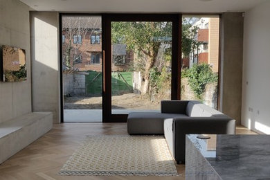 Flush glazed large windows