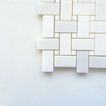 Thassos White Marble 3x6 Subway Tile and 12x12 Marble Tile