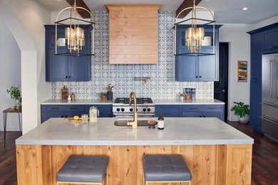 Example of a transitional kitchen design in Other