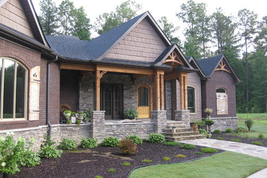 This is an example of a traditional porch design in Birmingham.