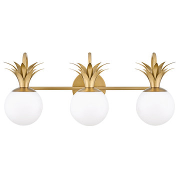 Palma LED Vanity in Heritage Brass