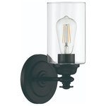 Craftmade - Craftmade Dardyn Mini Pendant in Flat Black - This mini pendant from Craftmade is a part of the Dardyn collection and comes in a flat black finish. It measures 7" long x 6" wide x 11" high. This light uses one standard bulb. This light would look best in a dining room.Damp rated. Can be used in humid environments like bathrooms or covered outdoor areas.  This light requires 1 , 100 Watt Bulbs (Not Included) UL Certified.