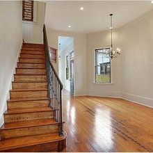 Wood flooring and steps