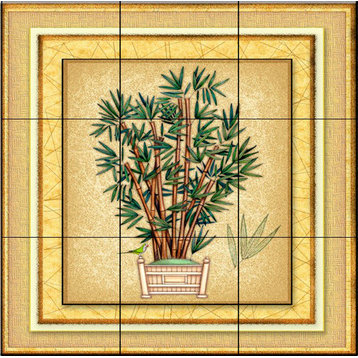 Tile Mural, Bamboo by Dan Morris
