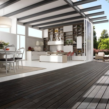 Modern outdoor decking