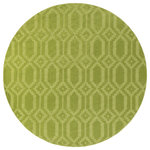 Livabliss - Metro Solid and Border Lime Area Rug, 9'9" Round - Hypnotizing in elements of both hue and design, this dazzling rug offers an utterly exquisite addition to your space. Hand loomed in 100% wool with a mesmerizing multi line pattern in captivating coloring, this perfect piece will effortlessly embody both trend and sweet sophisticated charm from room to room within any home decor. Maintaining a flawless fusion of affordability and durable decor, this piece is a prime example of impeccable artistry and design.