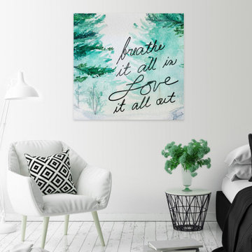 "Breathe II" Painting Print on Wrapped Canvas