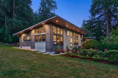 Contemporary exterior home idea in Seattle