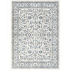 Tessie Traditional Floral Cream Rectangle Area Rug, 7.6'x10'
