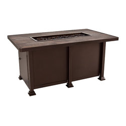 30"x50" Chat Height Santorini Iron Fire Pit - Fire Pits