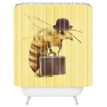 Eric Fan Worker Bee Shower Curtain