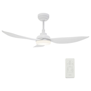 45" Ceiling Fan with Dim Light and 10-Speed Reversible DC motor