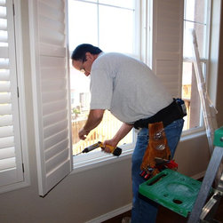 Hunter Douglas Palm Beach Shutter install - Interior Shutters