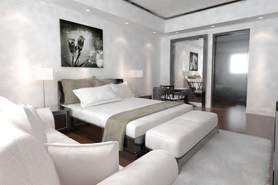 Inspiration for a modern bedroom remodel in Other