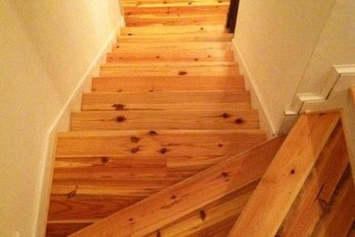 Inspiration for a contemporary staircase remodel in Other