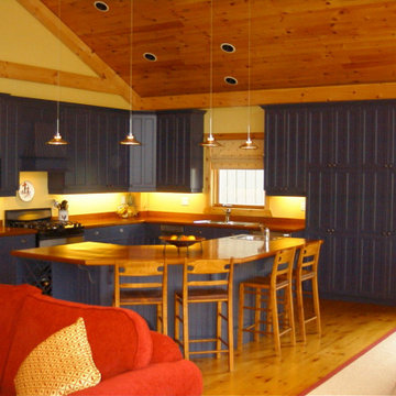 Blue Kitchen Remodel