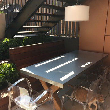 Bench with back