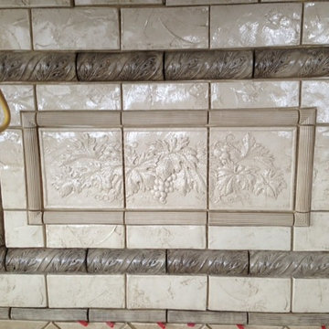 Subway Tile Kitchen in progress