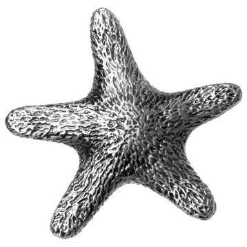 Star Fish Knob, Pewter
