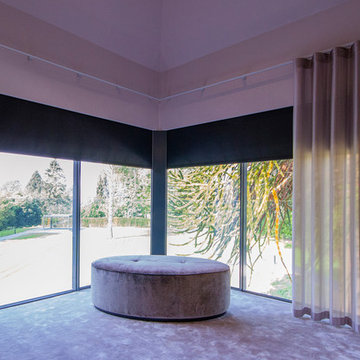 Luxury Bedroom with Curtains and Blackout Blinds