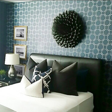Missing Link Stenciled Bedroom