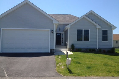 Example of a minimalist exterior home design in Providence