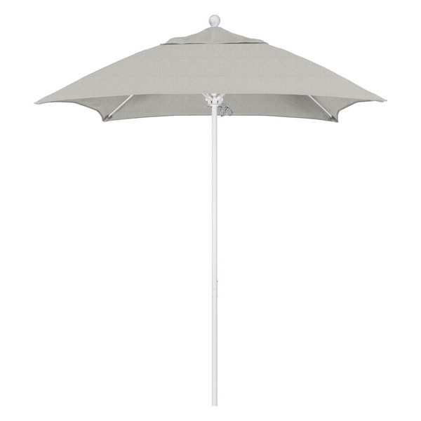 California Umbrella6 Fiberglass Patio Umbrella Push Open White Sunbrella Granite Dailymail