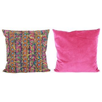 Square Pillow Floral Pattern 20x20"