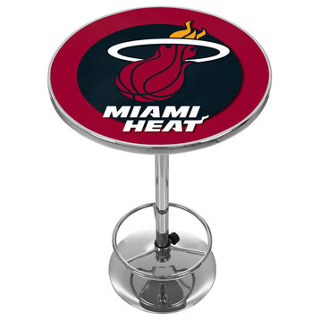 Bar Table - Miami Heat Logo Bar Height Table