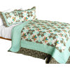 Deep in My Heart 3PC Cotton Contained Patchwork Quilt Set (Full/Queen Size)