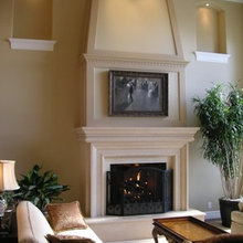 gas fireplace mantels
