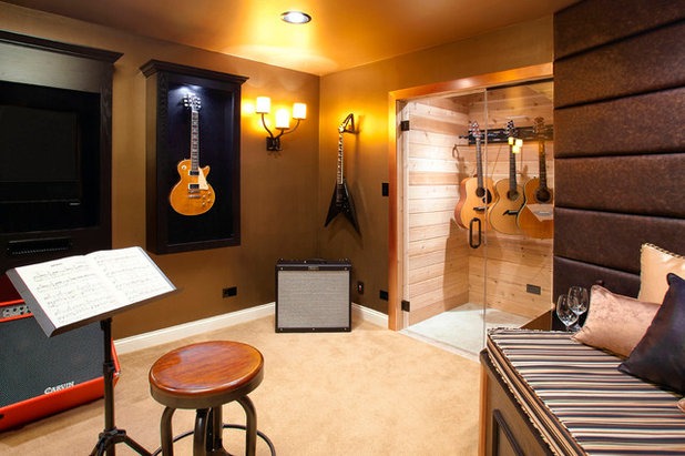 思い切り楽器を演奏できる！ 音楽室のある家7選 | Houzz (ハウズ)