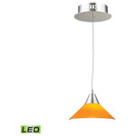 Elk Home - Elk Home Lca101-8-15 Cono 7'' Wide 1-Light Mini Pendant, Chrome - Elk Home LCA101-8-15 Cono 7'' Wide 1-Light Mini Pendant - Chrome. Collection: Cono. Primary Color/Finish: Chrome. Primary Color/Finish Family: Silver. Primary Material: Glass. Secondary Material: Metal. Dimension(in): 7(W) x 7(Depth) x 3(H). Bulb: (1)5W (Not Included). Color Temperature: 3000K (Warm White). Shade Dimension(in): 2.8(H). Safety Rating: UL/CSA.