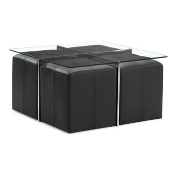 Botero - Coffee Table Set Clear Glass