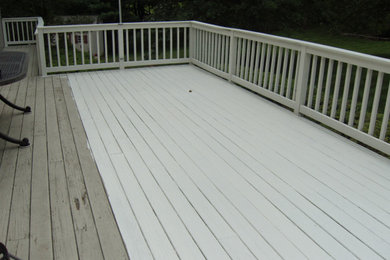 restain deck shutter an trim paint